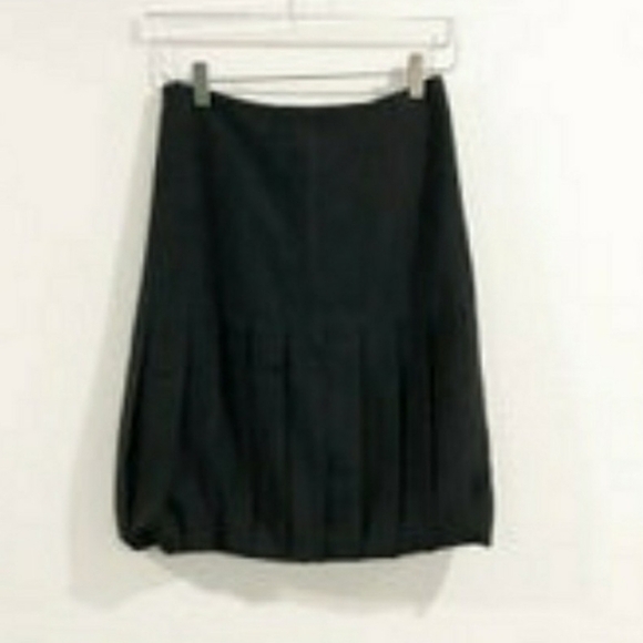 NEW Akris Punto Black Bubble Skirt Luxury Wool Pleated RARE Designer Lightweight - Picture 6 of 15